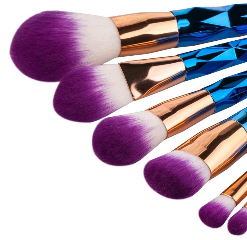 7 makeup brushes, makeup tools, diamond makeup brush